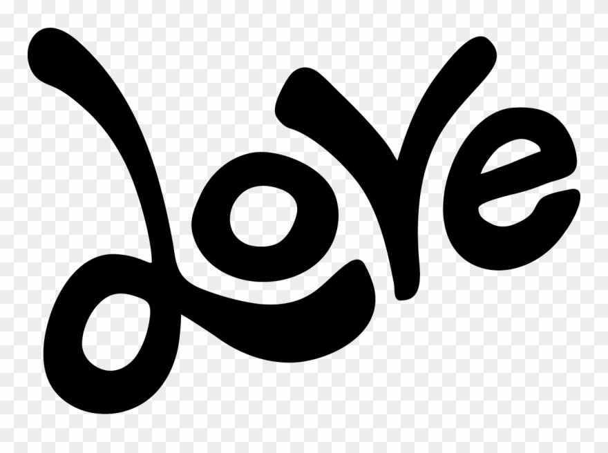 Word Love Png - Transparent Png Word Love Clipart