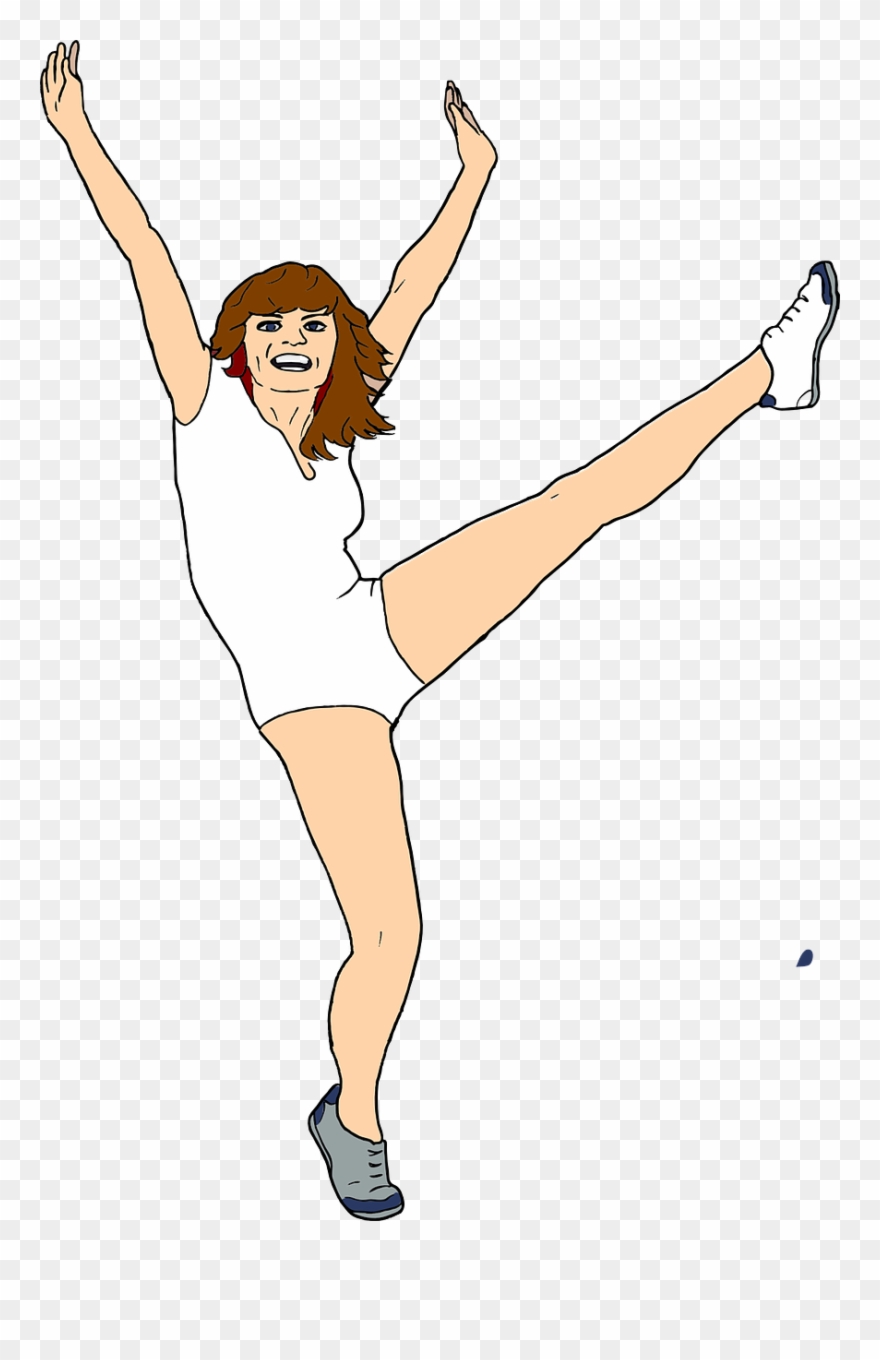 Aerobic Dance Cartoon Png Clipart