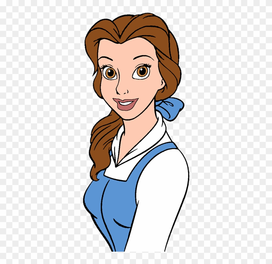 Clip Art Disney Galore Book Belles Face - Belle Beauty And The Beast Coloring Pages - Png Download