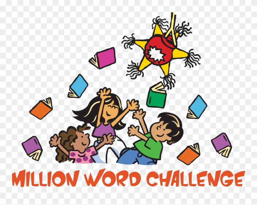 Student Success Through Parent - Million Word Reader Clipart