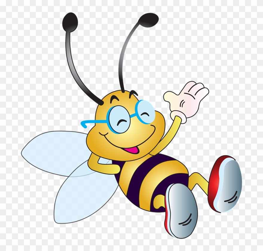 Clipart Angry Bee Clipart - Funny Bee Clipart - Png Download