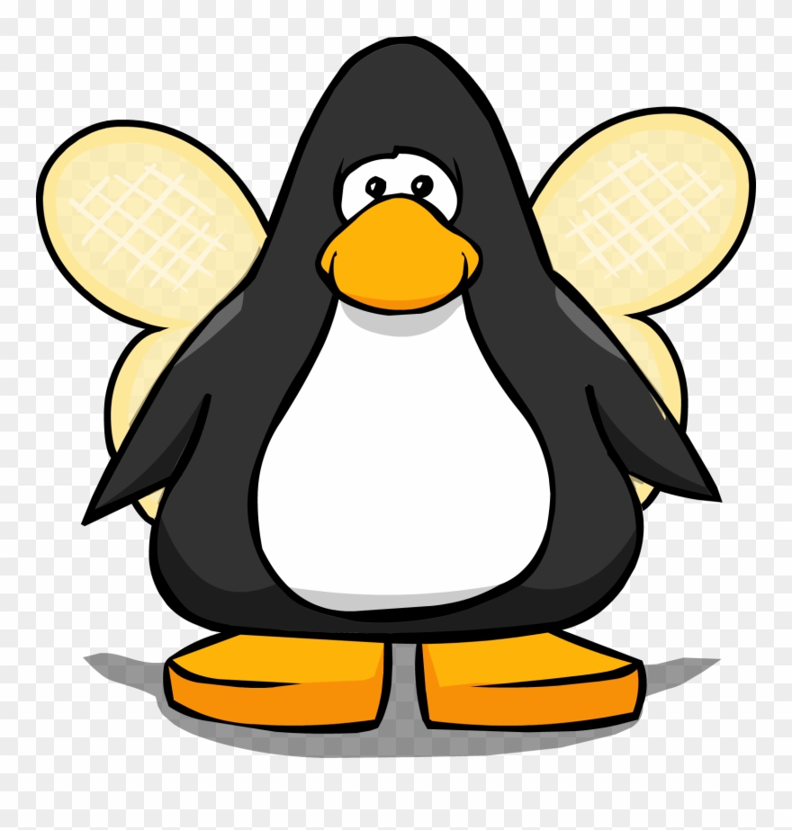 Bee Wings From A Player Card - Penguin With A Horn Clipart