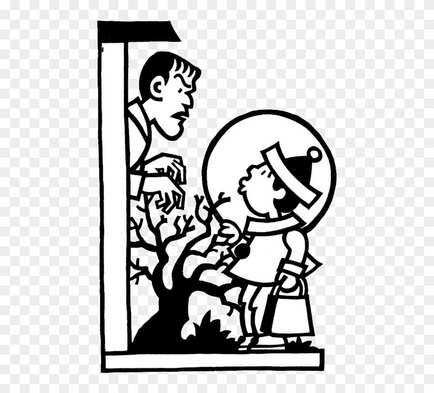 More Kids Fun - Trick-or-treating Clipart