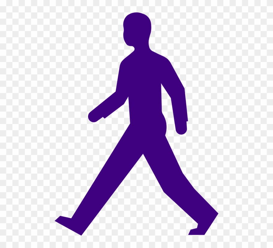 Male Runner Cliparts 19, Buy Clip Art - Man Walking Silhouette Png Transparent Png