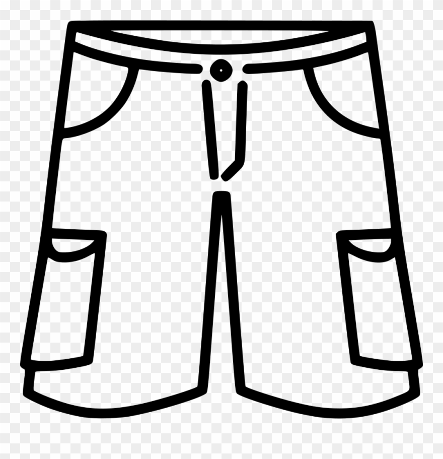 Cargo Shorts Svg Png Icon Free Download 471825 Beach - Shorts Icon Png Clipart