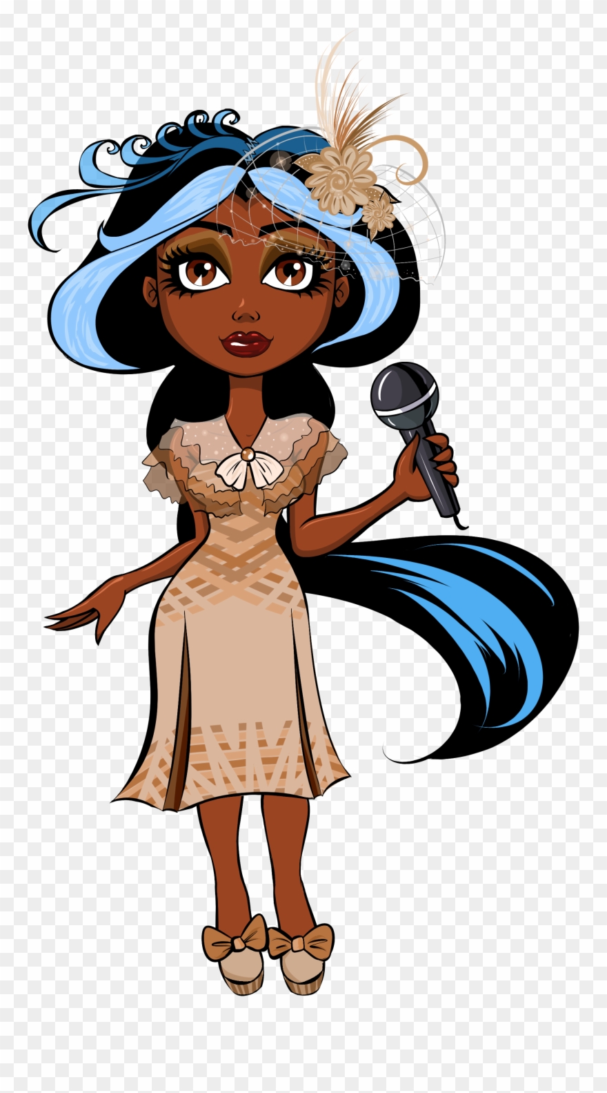 Alley As Ella Fitzgerald - Illustration Clipart