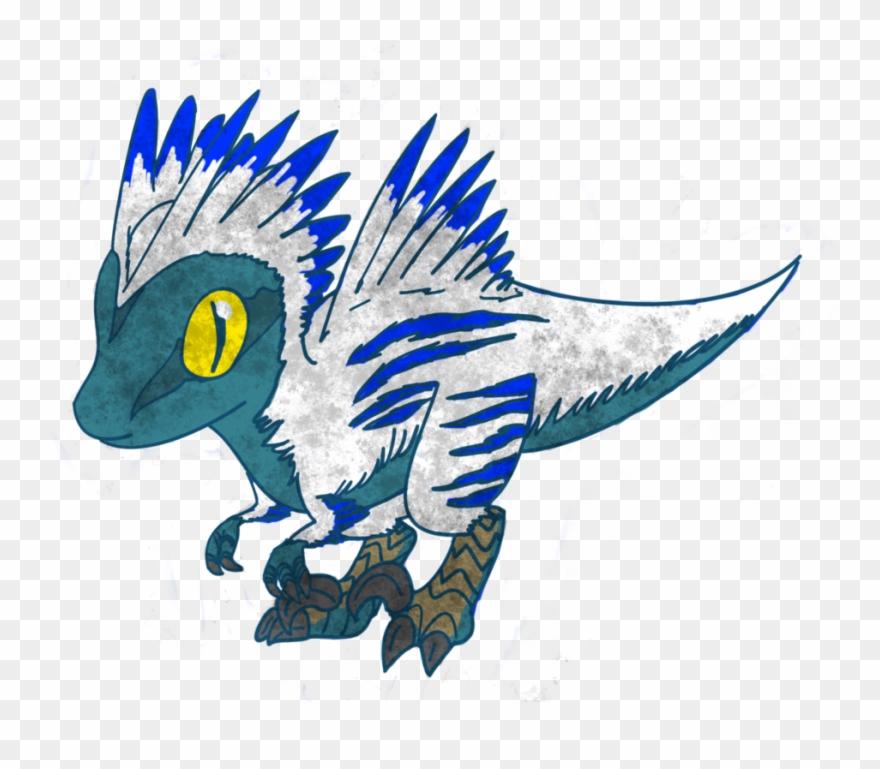 Raptor Vector Art - Chibi Raptor Clipart