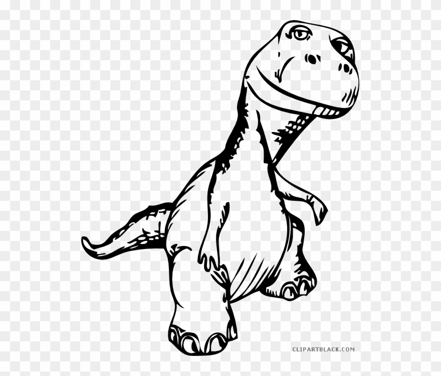 Page Of Clipartblack Com Animal Free Images - Black And White Dinosaur Png Transparent Png