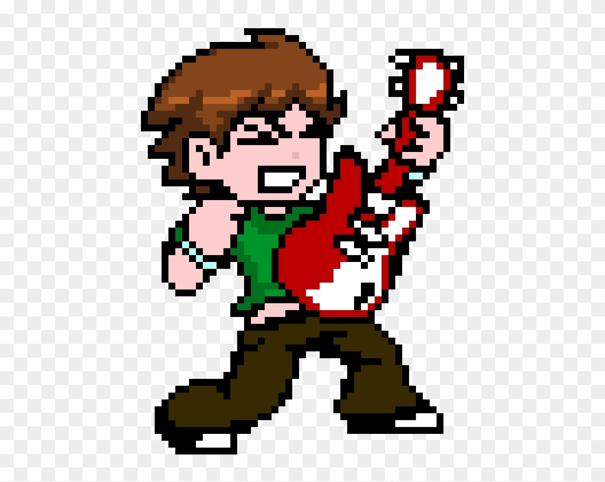 Rockstar - Scott Pilgrim Video Game Sprites Clipart