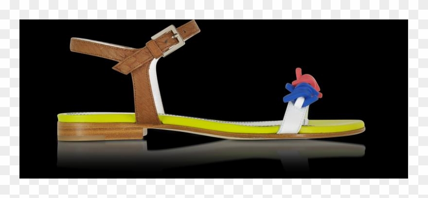 Babe Wire Multicolor Leather Flat Sandal Dsquared2 - Sandal Clipart