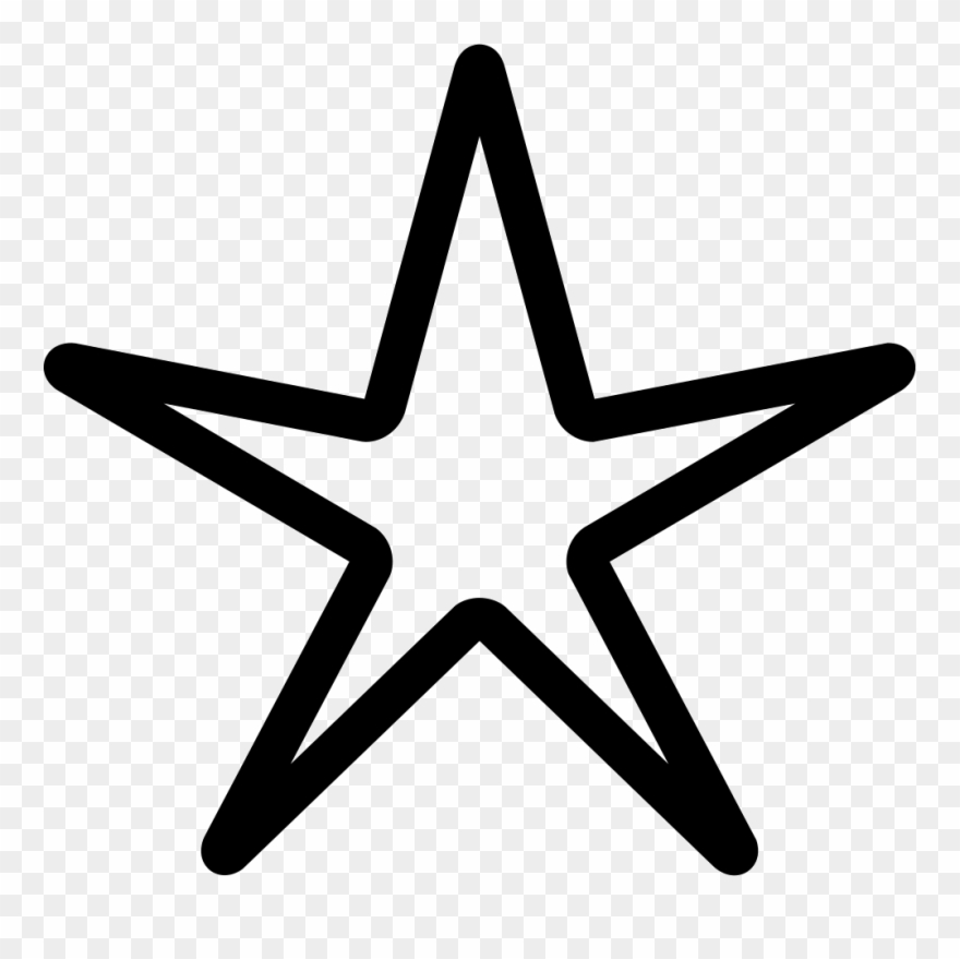 Star Svg Png Icon Free Download - Star Outline Clipart
