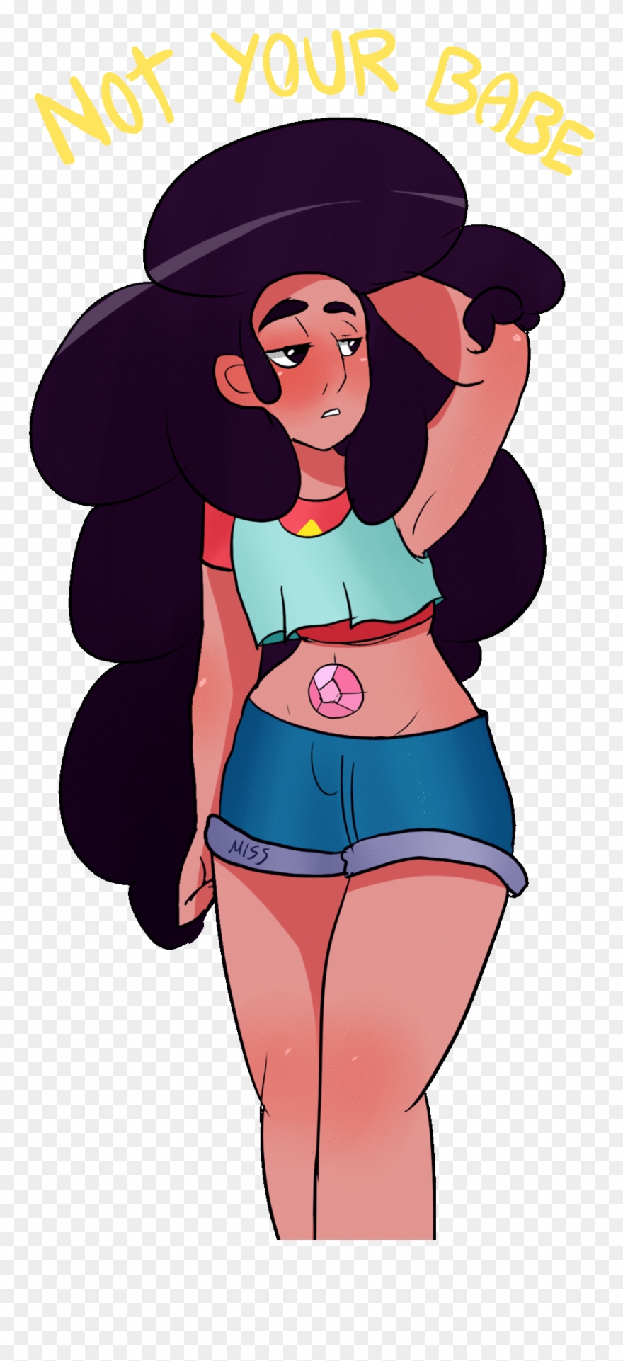 Guys Follow This Girl She's Awesome I Literally Just - Stevonnie Not Your Baby Clipart