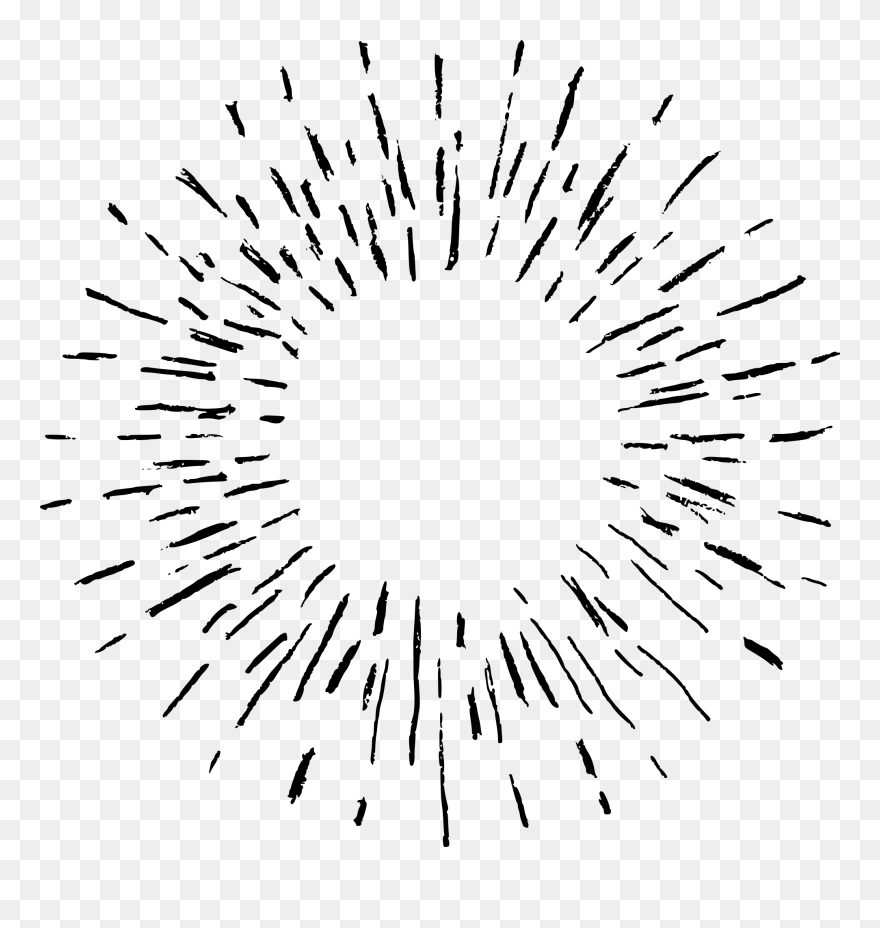 Freeuse Library Vintage Starburst Drawing Png Transparent - Vector Graphics Clipart