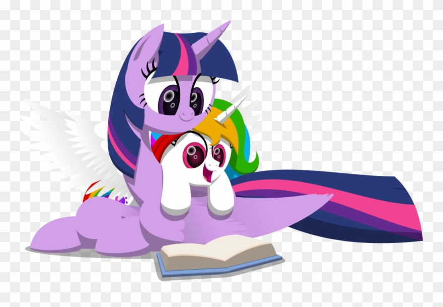 Alicorn Artist Zacatron Book Oc Artistzacatron - Little Pony Reading Books Clipart