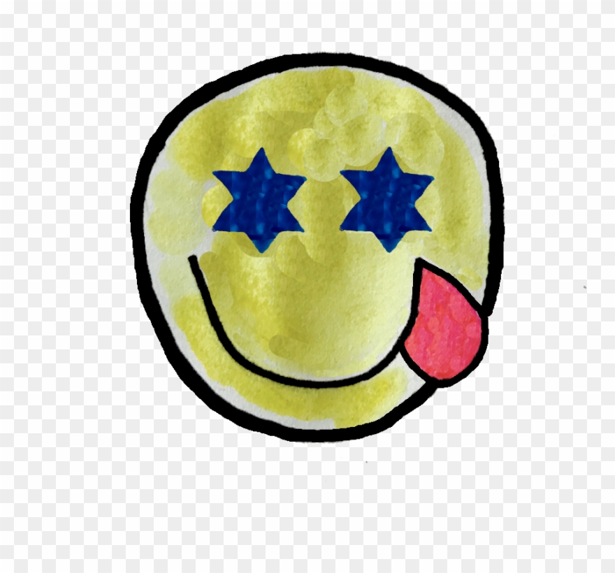 Jewish Star Emoji Eyes - Emoji Clipart