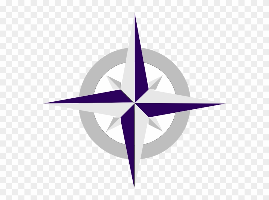 Purple Compass Clipart