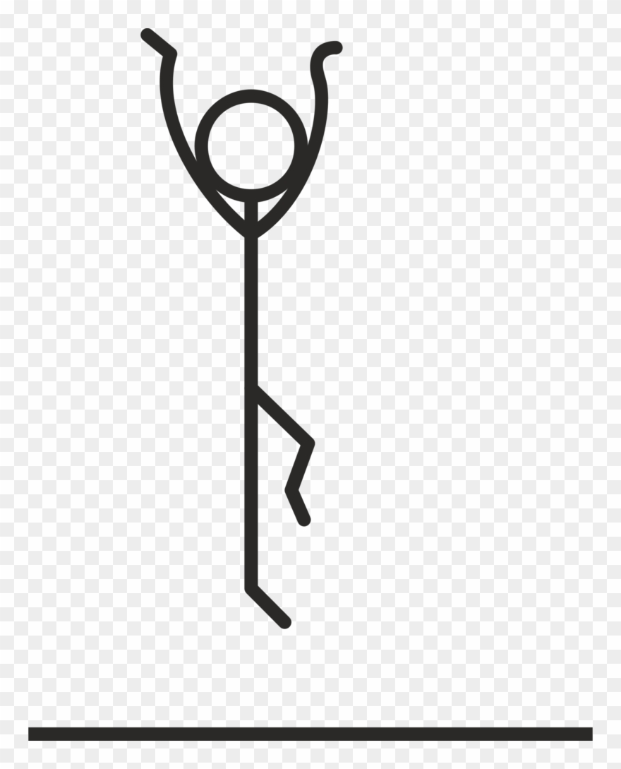 Stick Figure Jumping - Stick Figure Jumping Animation Clipart