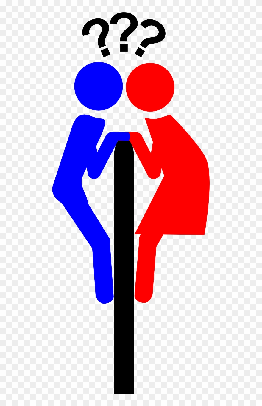 Surprise Man Woman Sign Icon Png Image - Homem E Mulher Banheiro Clipart