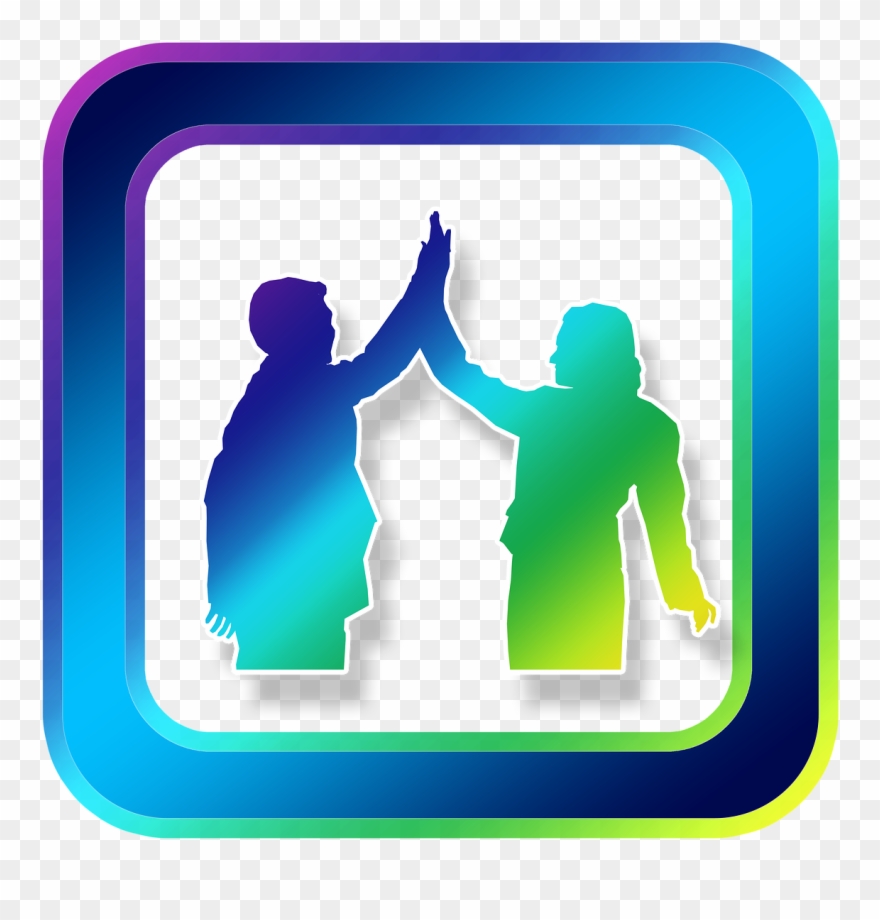 Icon Man Woman Hands Joy Png Image - Maison De Retraite Logo Clipart