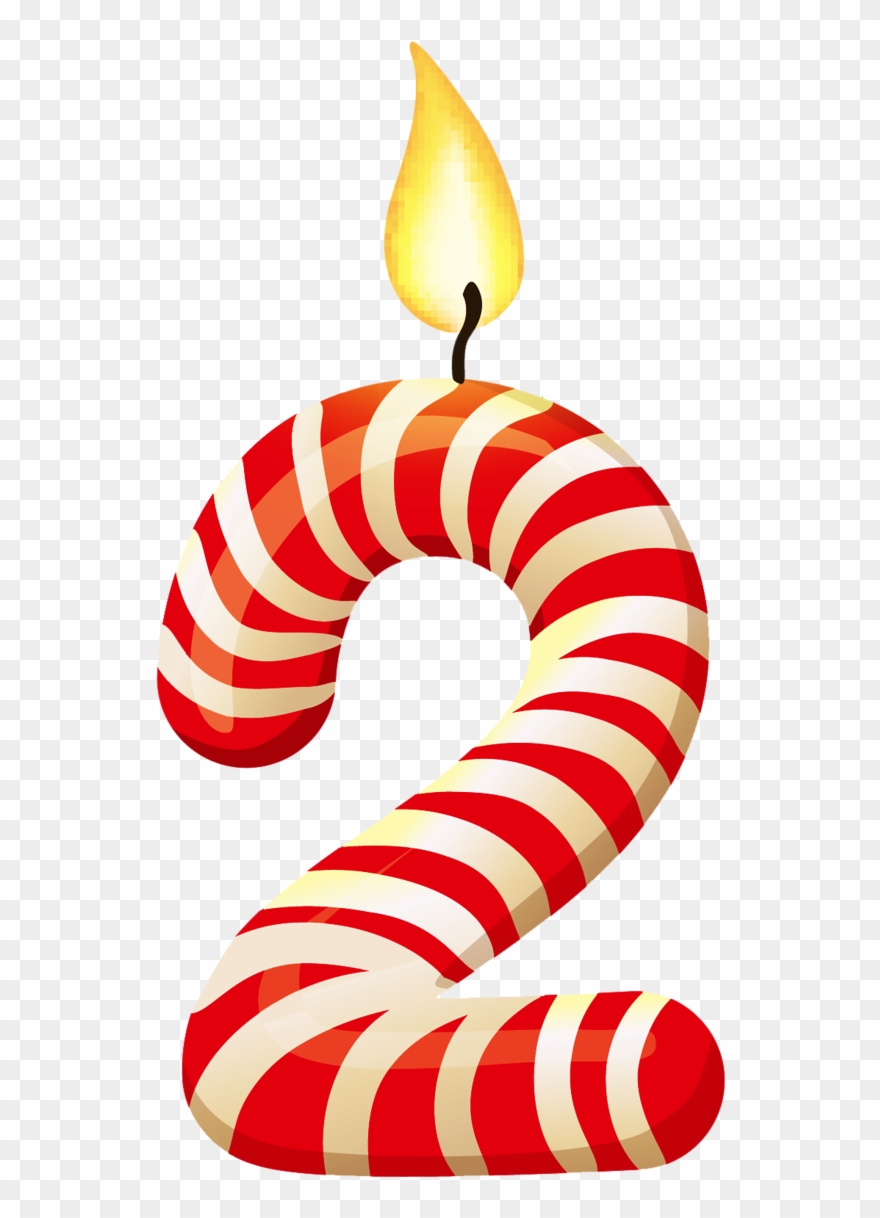 Numbers ‿✿⁀ Birthday Quotes, Birthday Wishes, Happy - 2 Birthday Candle Png Clipart