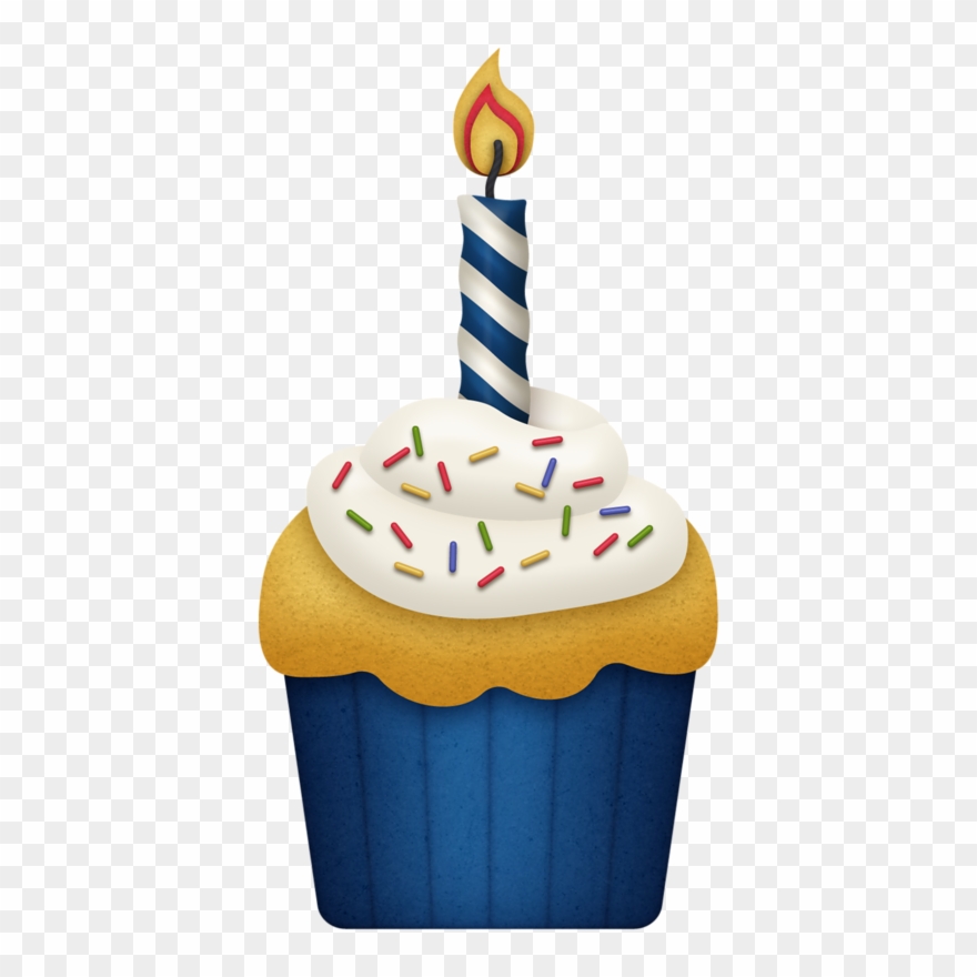 Фотки Happy Birthday Cards, Birthday Greetings, Birthday - Cupcake With Candle Clipart Png Transparent Png