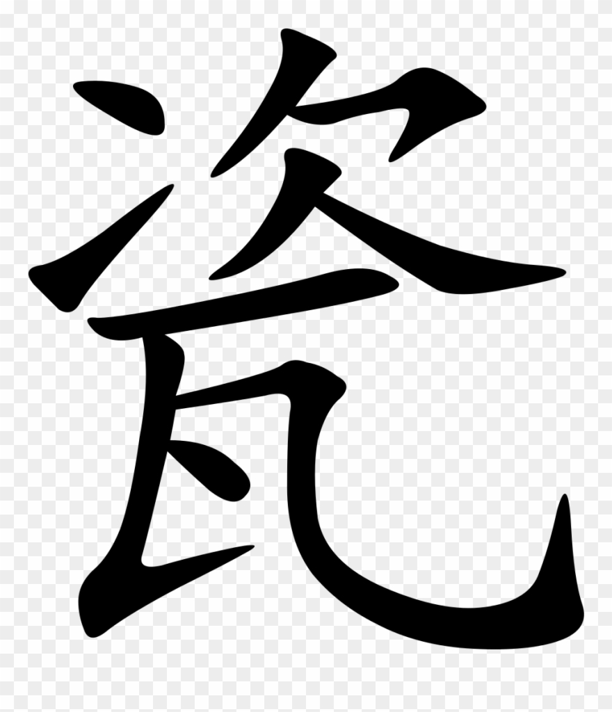 Chinese Calligraphy Cliparts 17, Buy Clip Art - Porcelain Chinese Character - Png Download