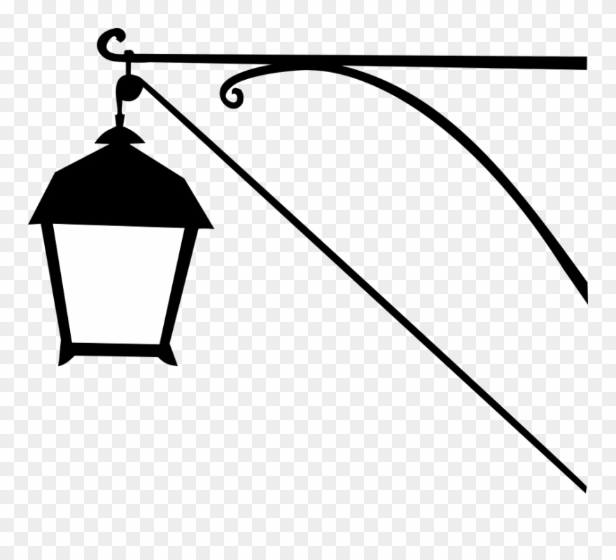 Chinese Lantern Cliparts 22, Buy Clip Art - Street Light Post Png Silhouette Transparent Png