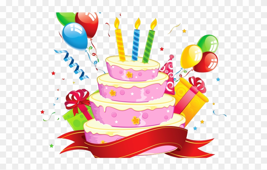 Bucket Clipart Birthday - Happy Birthday Png Cake Transparent Png