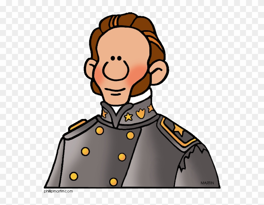 Thomas Clip Art - Thomas Stonewall Jackson Cartoon - Png Download