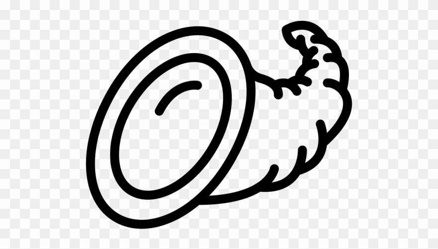 Cornucopia Rubber Stamp - Cornucopia Clipart