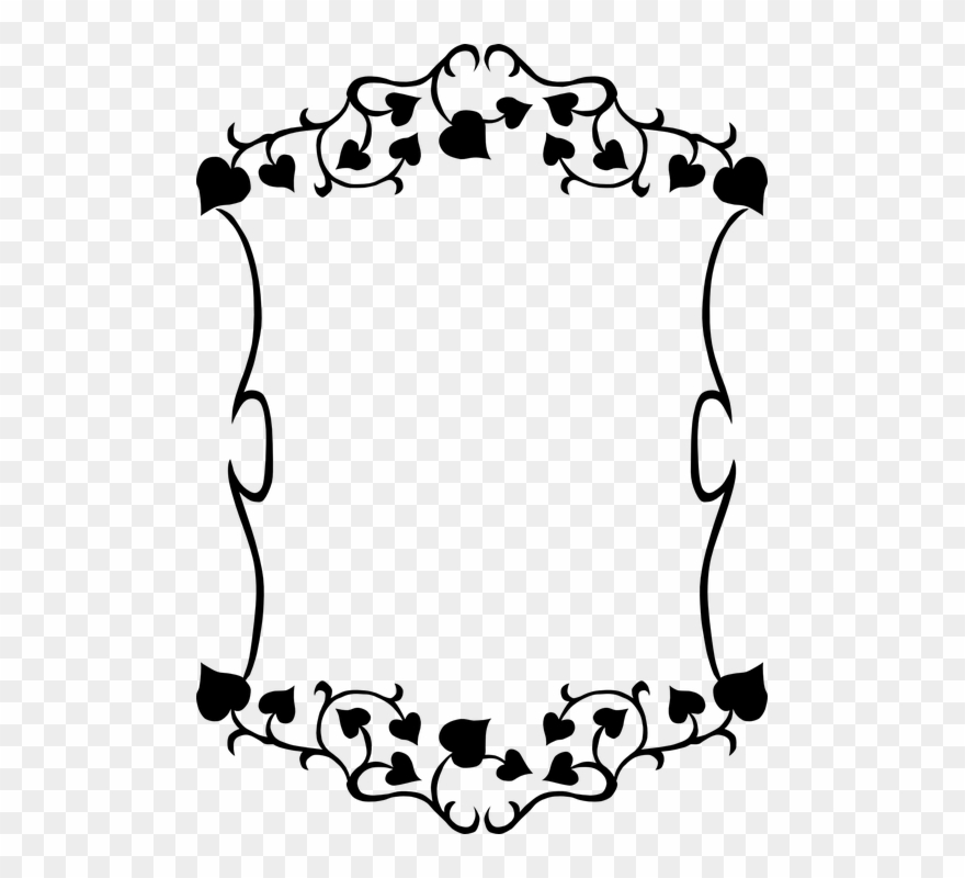Bingkai Border Islam 13, Buy Clip Art - Black And White Border Design - Png Download