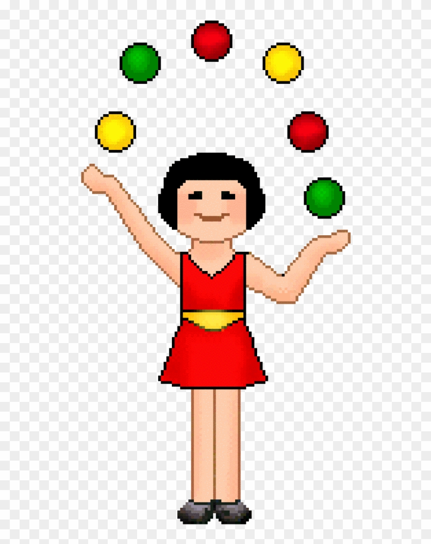 Lady Clipart Juggling - Juggling Clip Art - Png Download
