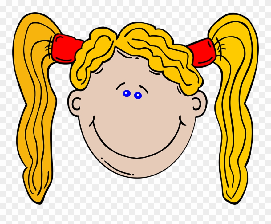 Yellow Hair Clipart - Png Download