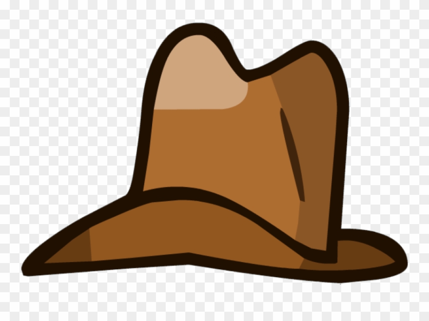 Cowboy Clipart Brown Object - Cartoon Cowboy Hat Png Transparent Png