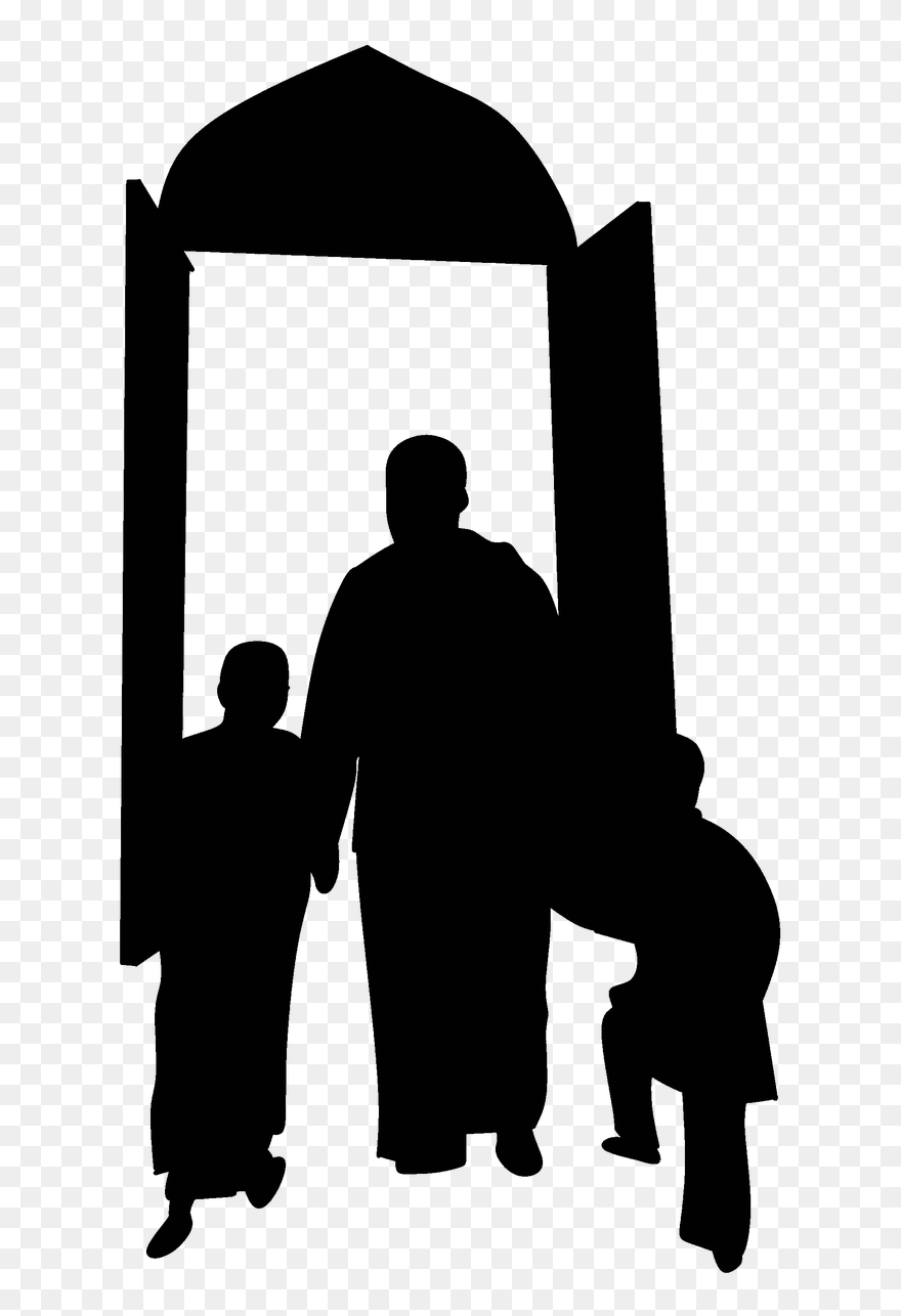 Muslim Prayer Cliparts 3, Buy Clip Art - Silhouette - Png Download