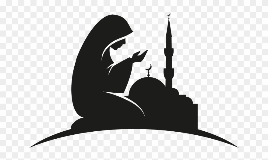 Islamic Istikhara Site - Dua Eden Insan Silüeti Clipart