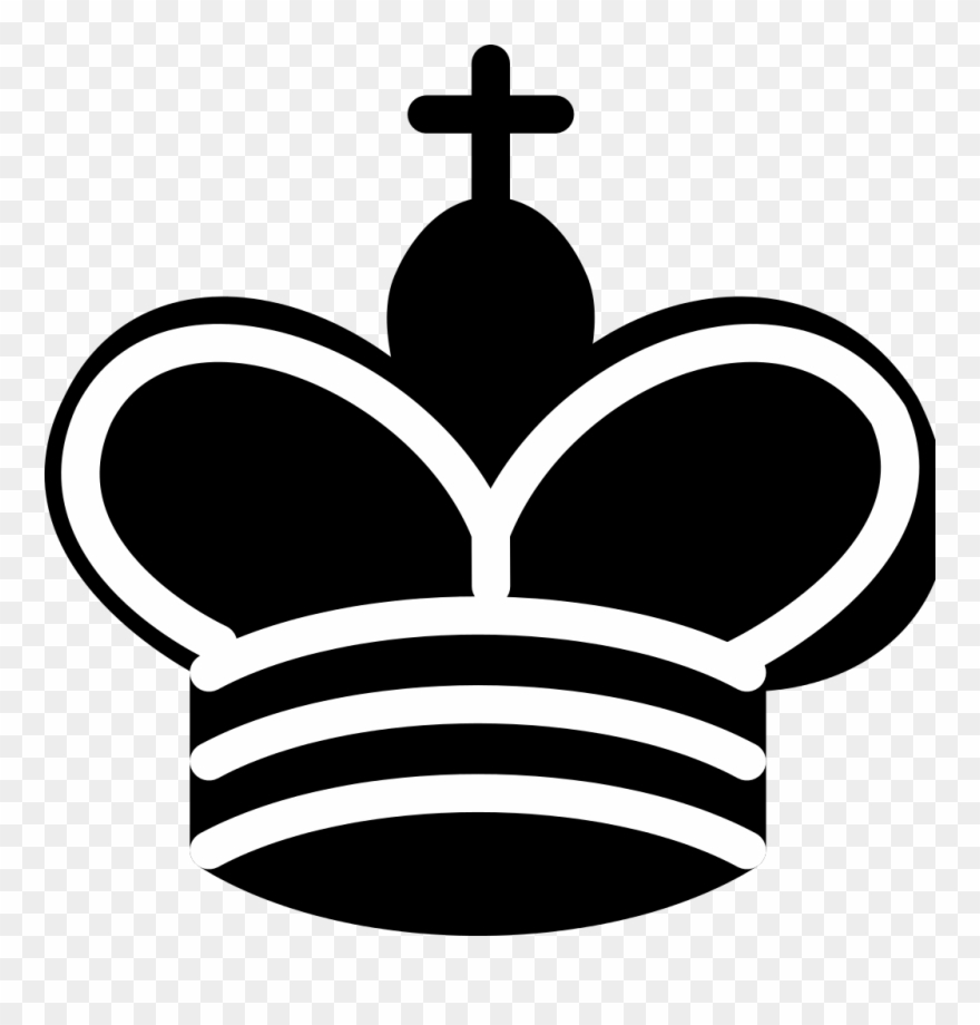 Western Black Side King - Computer Chess King Clipart