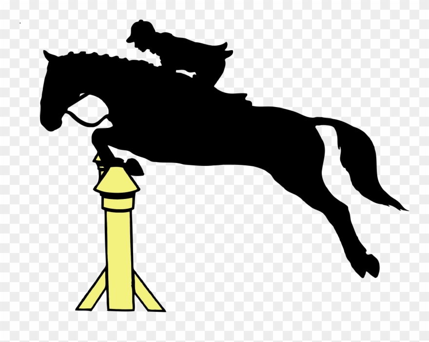 Big Image - Horse Jumping Silhouette Clipart