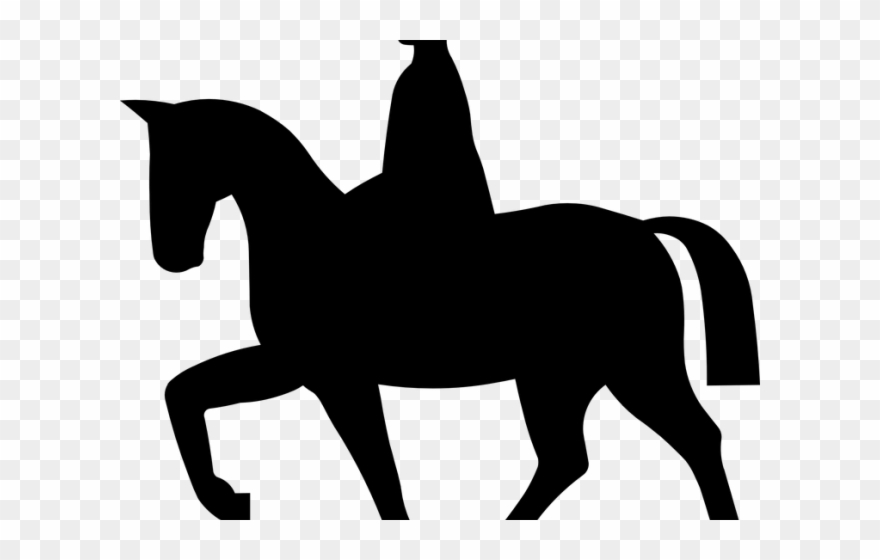 Horse Riding Clipart Rider Vector - Señales De Trafico Caballos - Png Download