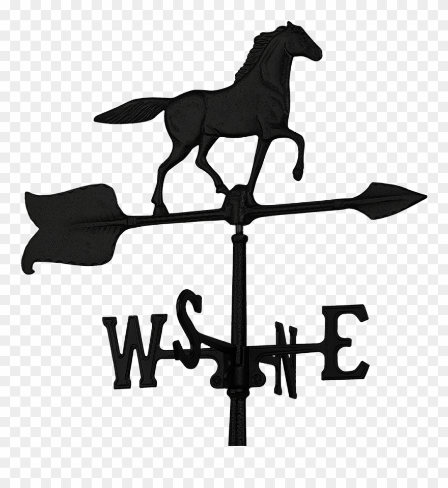 Horse Clipart Weathervane - Horse Weather Vane - Png Download