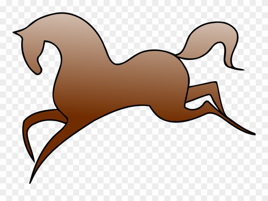 Stylised Horse Colour Big - Dog Clipart