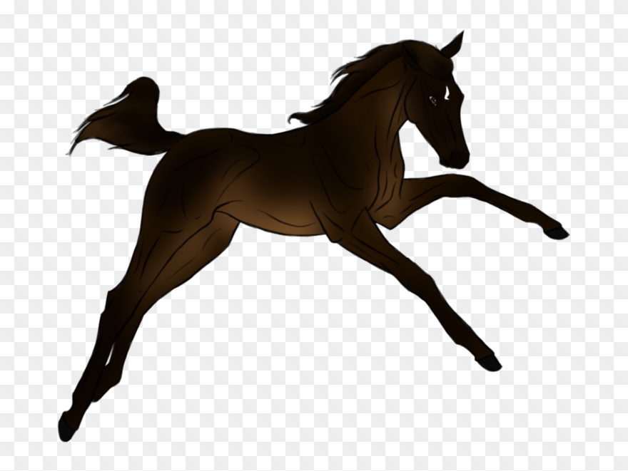 Reining Horse Silhouette - Horse Silhouette Kiss Clipart
