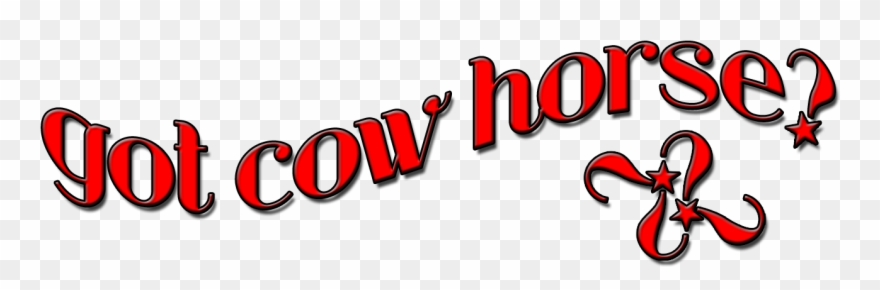 Working Cow Horse Clipart