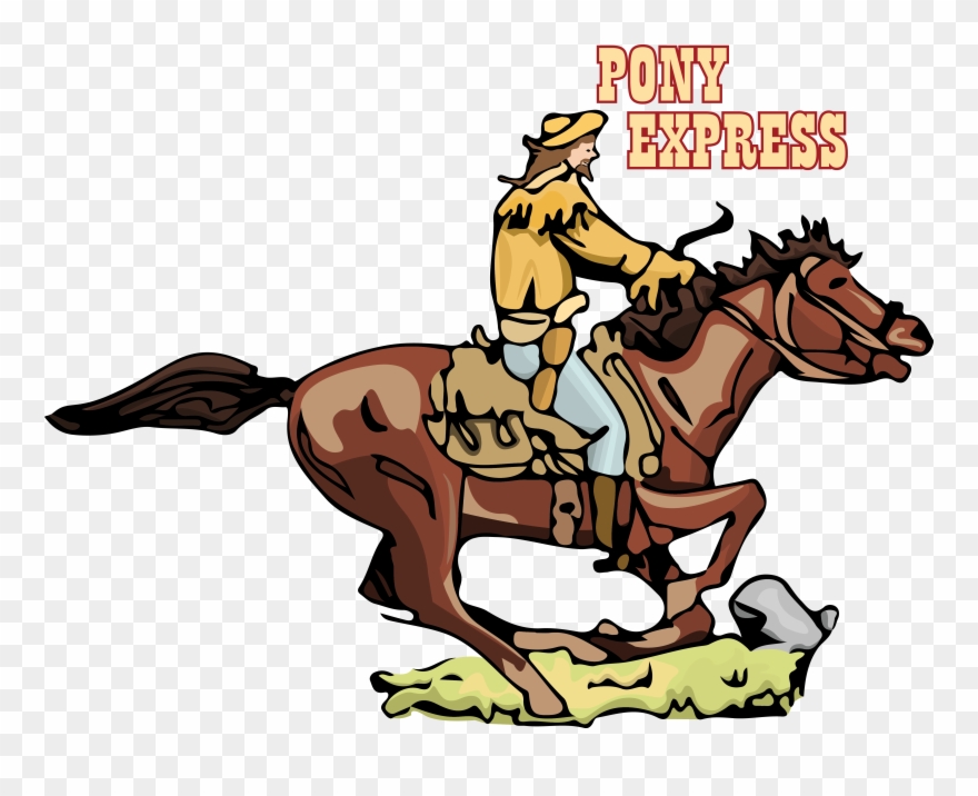 Ranch Clipart Pony Express - Pony Express - Png Download