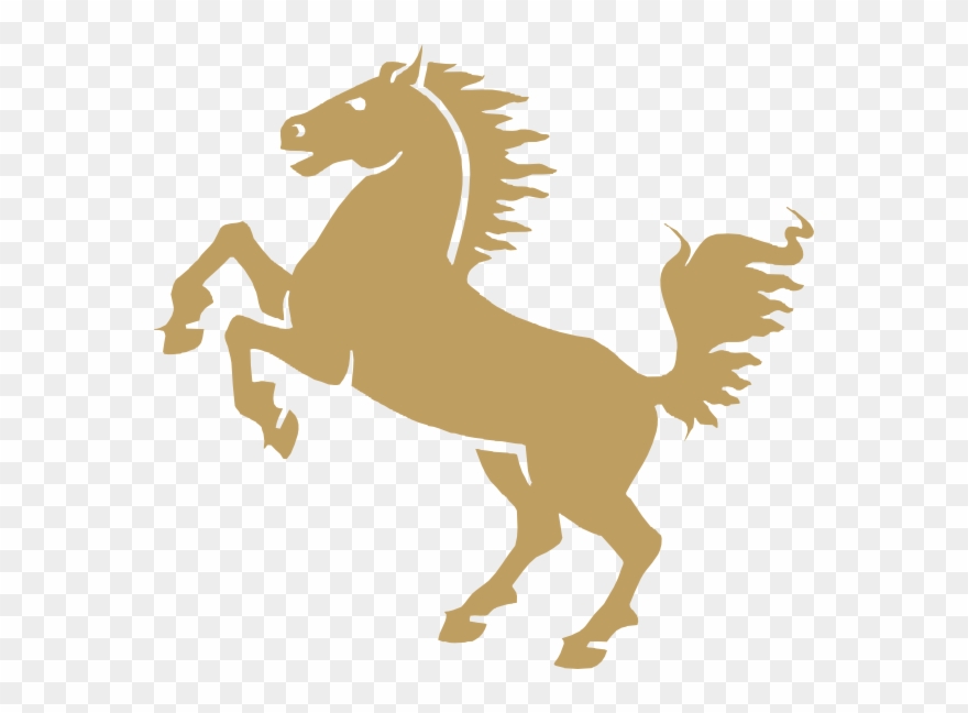 Gold Horse Clipart - Png Download