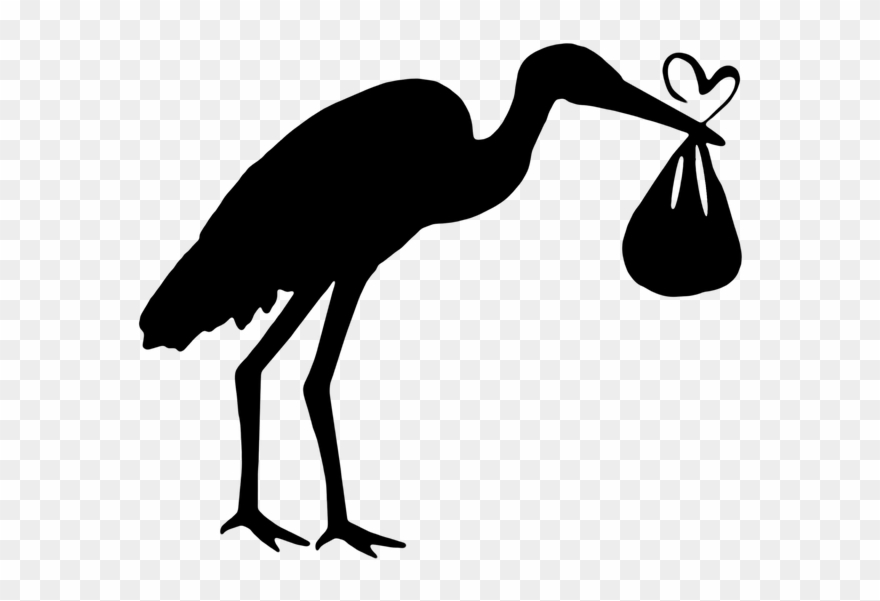 Bird, Stork, The Silhouette, New, Graphics, Vector, - Stork Silhouette Png Clipart