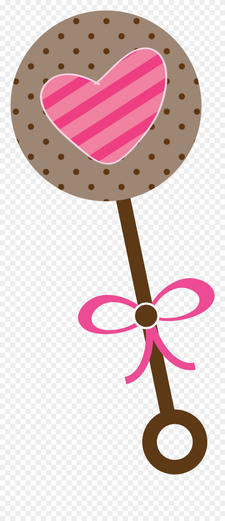 Floral Clipart Baby Shower - Sonajero Dibujo - Png Download