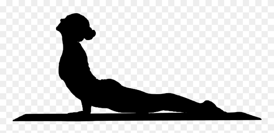 Gymnastics Silhouettes Transparent 6, Buy Clip Art - Yoga Black And White - Png Download
