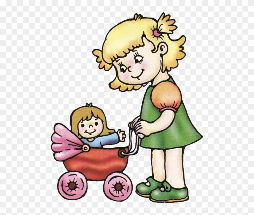 Дети Клипарт - Jugando A Ser Mama Clipart