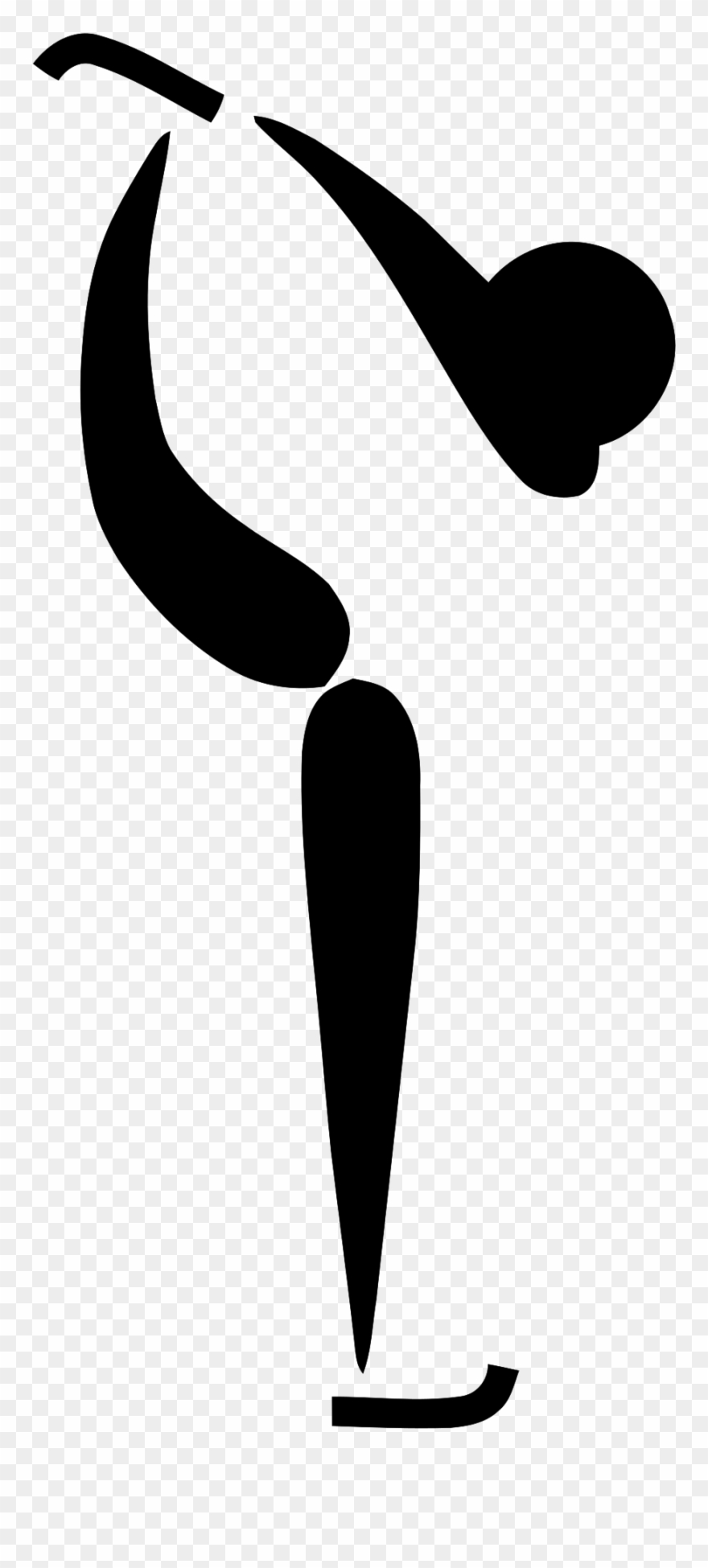 Figure Skater Cliparts 7, Buy Clip Art - Olympic Sport Symbols Figure Skating - Png Download